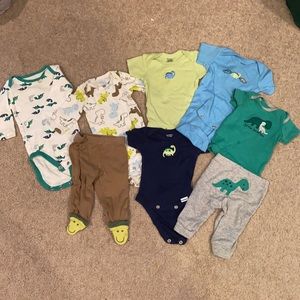 Newborn boy dinosaur bundle